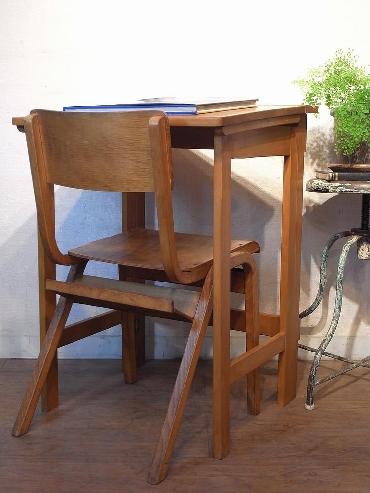 USA アンティークフォールディングベッドテーブルビンテージ 什器