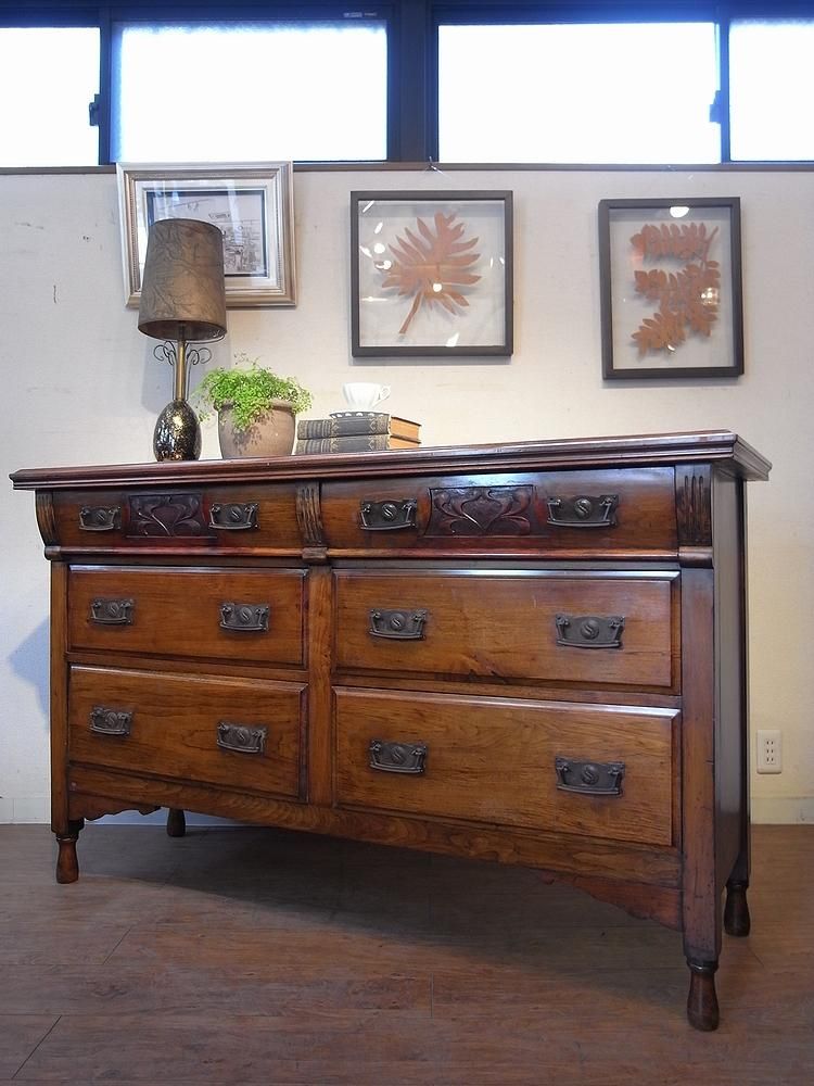 イギリス アンティーク 家具 サイドボード キャビネット 什器 英国