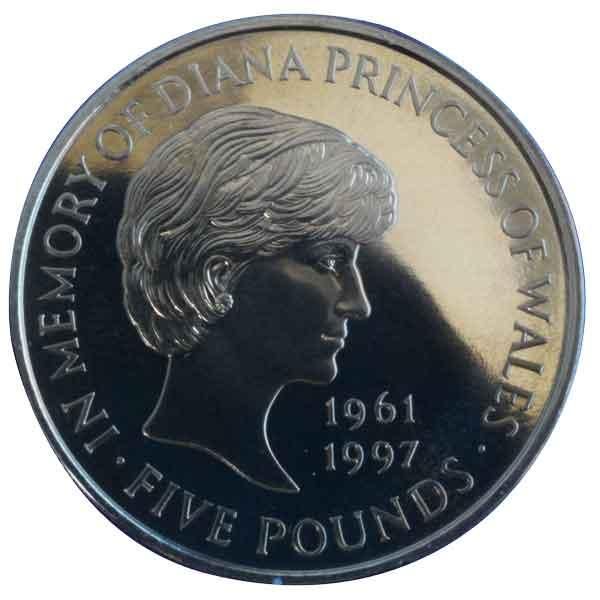 ウェールズ公妃ダイアナ追悼記念5ポンド硬貨|コレクターズショップ