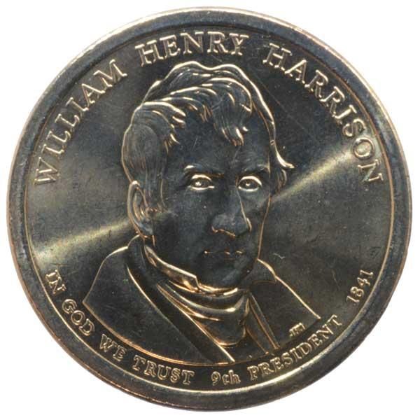 第9代アメリカ大統領ウィリアムヘンリー・ハリソン記念1ドル硬貨