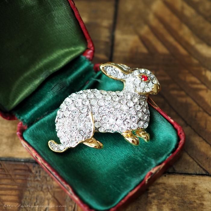 希少！ALU CRAFT バイカラーギブレガラスヴィンテージブローチB210