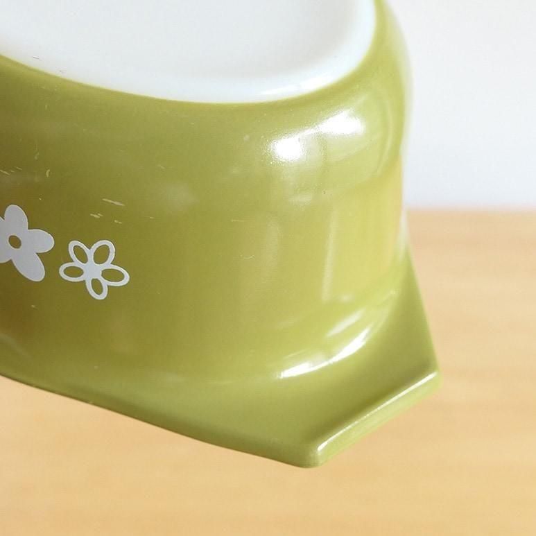 ☆3】オールドパイレックス クレイジーデイジー オーバルキャセロール