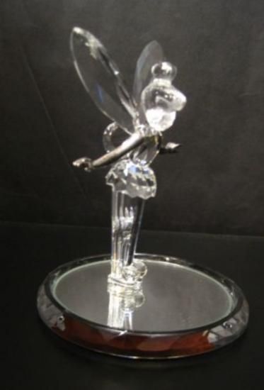 ディズニー 公式 ティンカーベル ガラス細工 置物