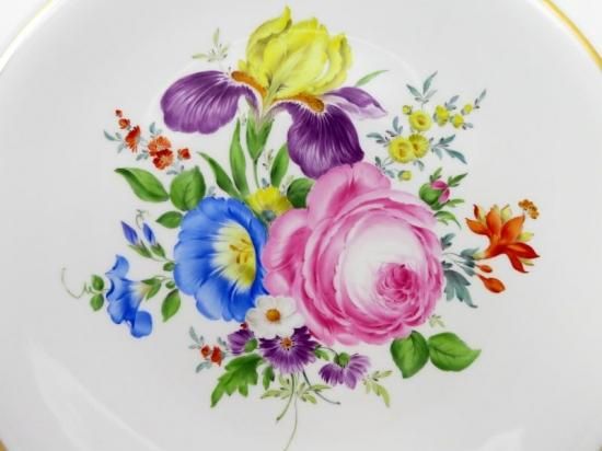 マイセン プレート□ベーシックフラワー ブーケ 花 サービングプレート