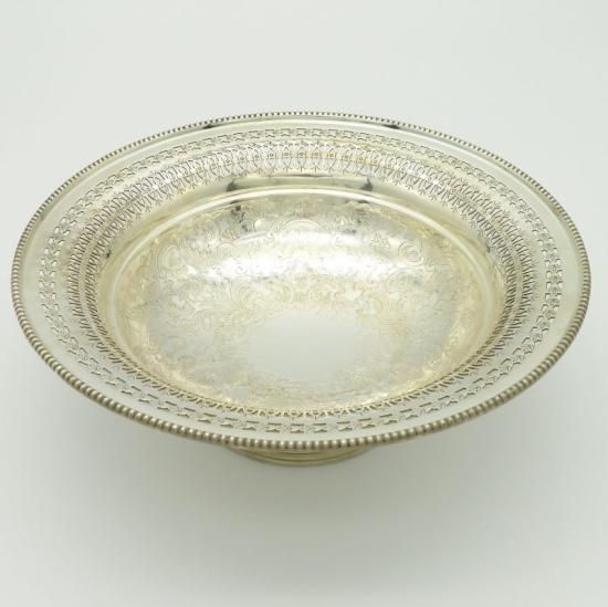 マッピン＆ウェッブ ボウル ○ 脚付き コンポート アカンサス模様