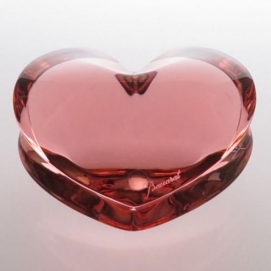 Y2285-3 バカラ ザンザン ハート 赤 レッド ペーパーウェイト 箱付