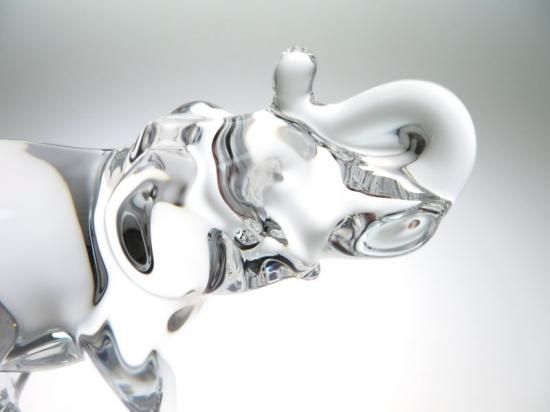 バカラ フィギュリン ○ ゾウ 置物 9.5cm 象 オーナメント オブジェ