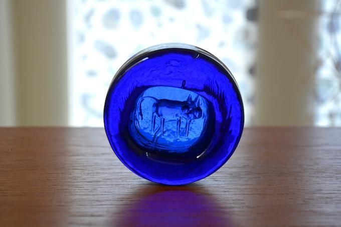 エリックホグラン アッシュトレイ 灰皿 小物入れ 北欧 ガラス 牛