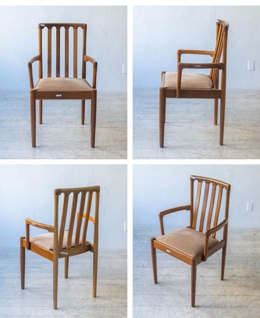 ②1脚/4脚 イギリス アンティーク 家具 ダイニング チェア 椅子