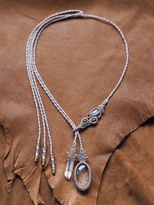 ヒマラヤ水晶 ルチルクォーツ ＊ マクラメペンダント 28 【公式通販】