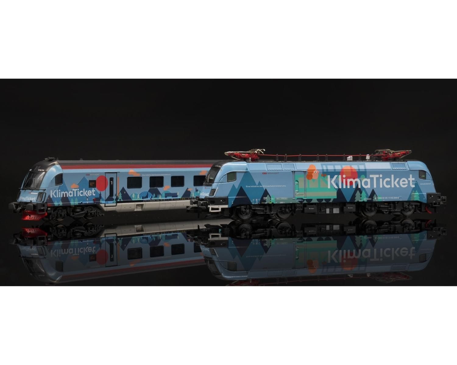 ホビートレイン(Hobbytrain) N Railjet/Klimaticket 8両セット H25226S