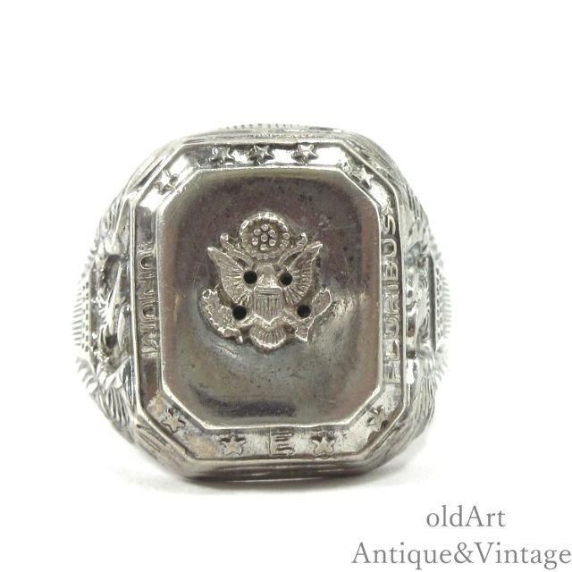 USA製1940年代WW2ヴィンテージUS.ARMY白頭鷲スターリングシルバー製