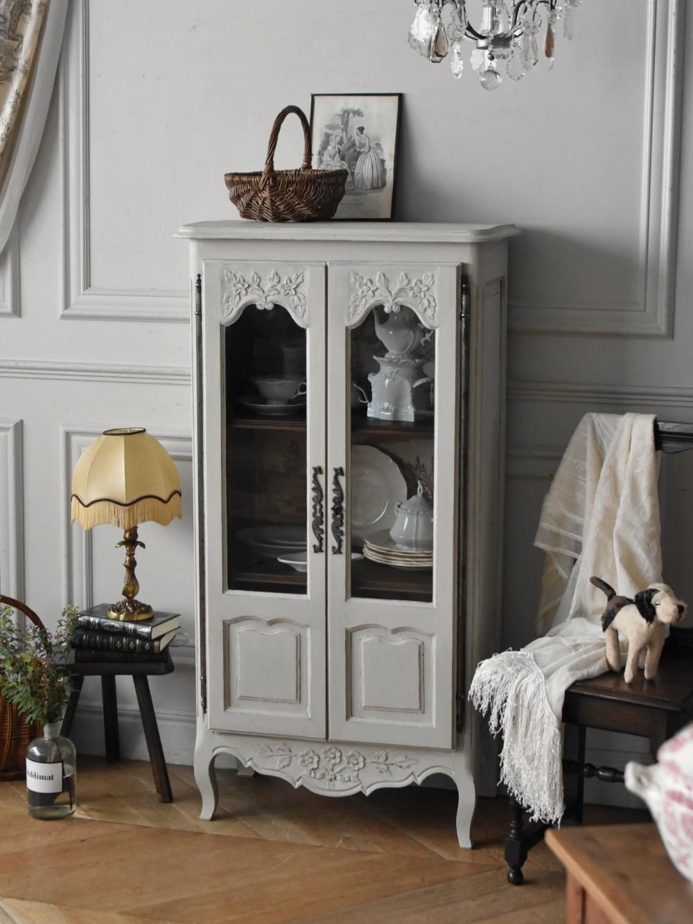 フランスアンティーク家具 フレンチガラスキャビネット.3 アンティーク