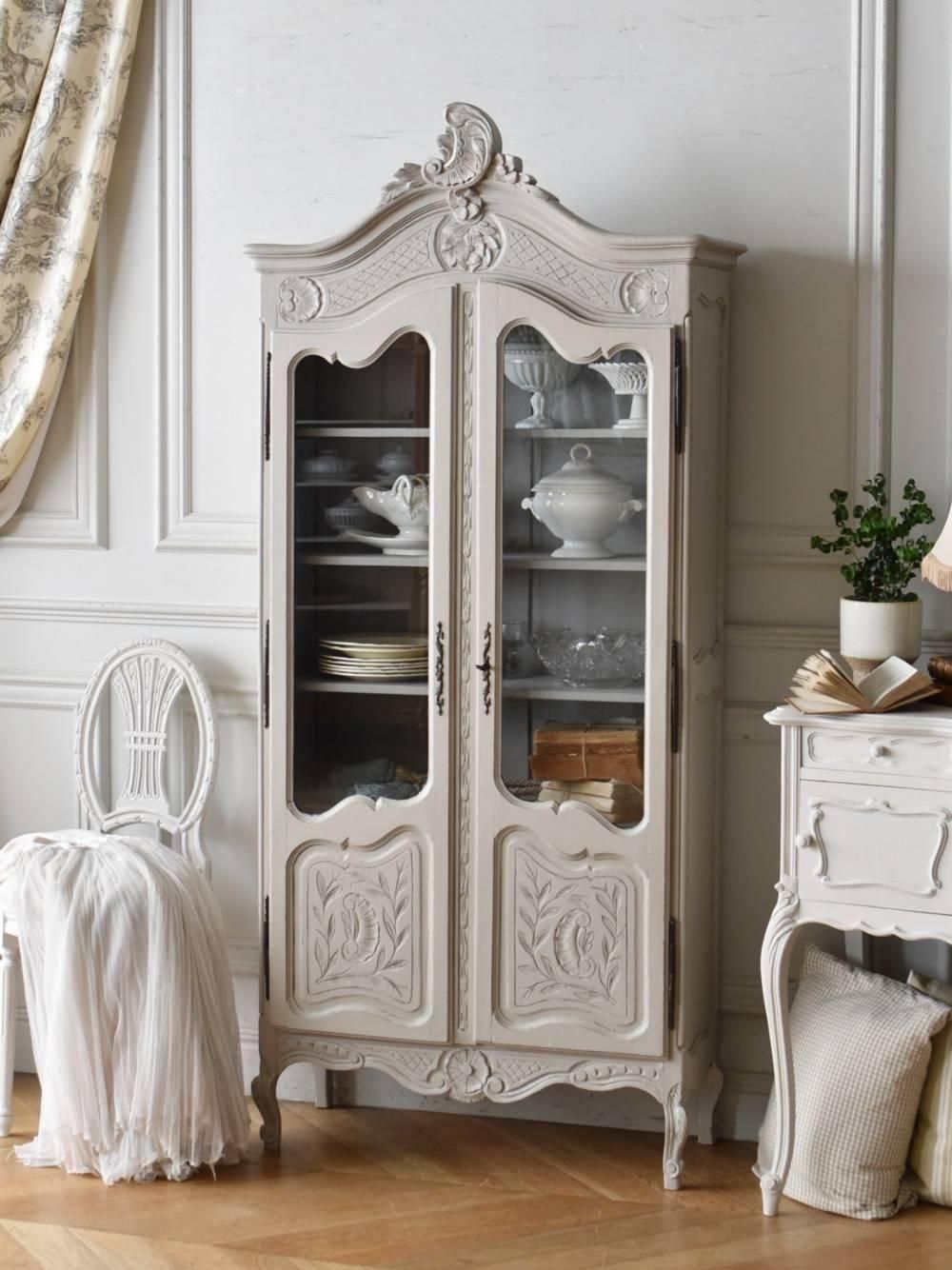 アンティークガラスキャビネット.51 フランスアンティーク家具 ショー