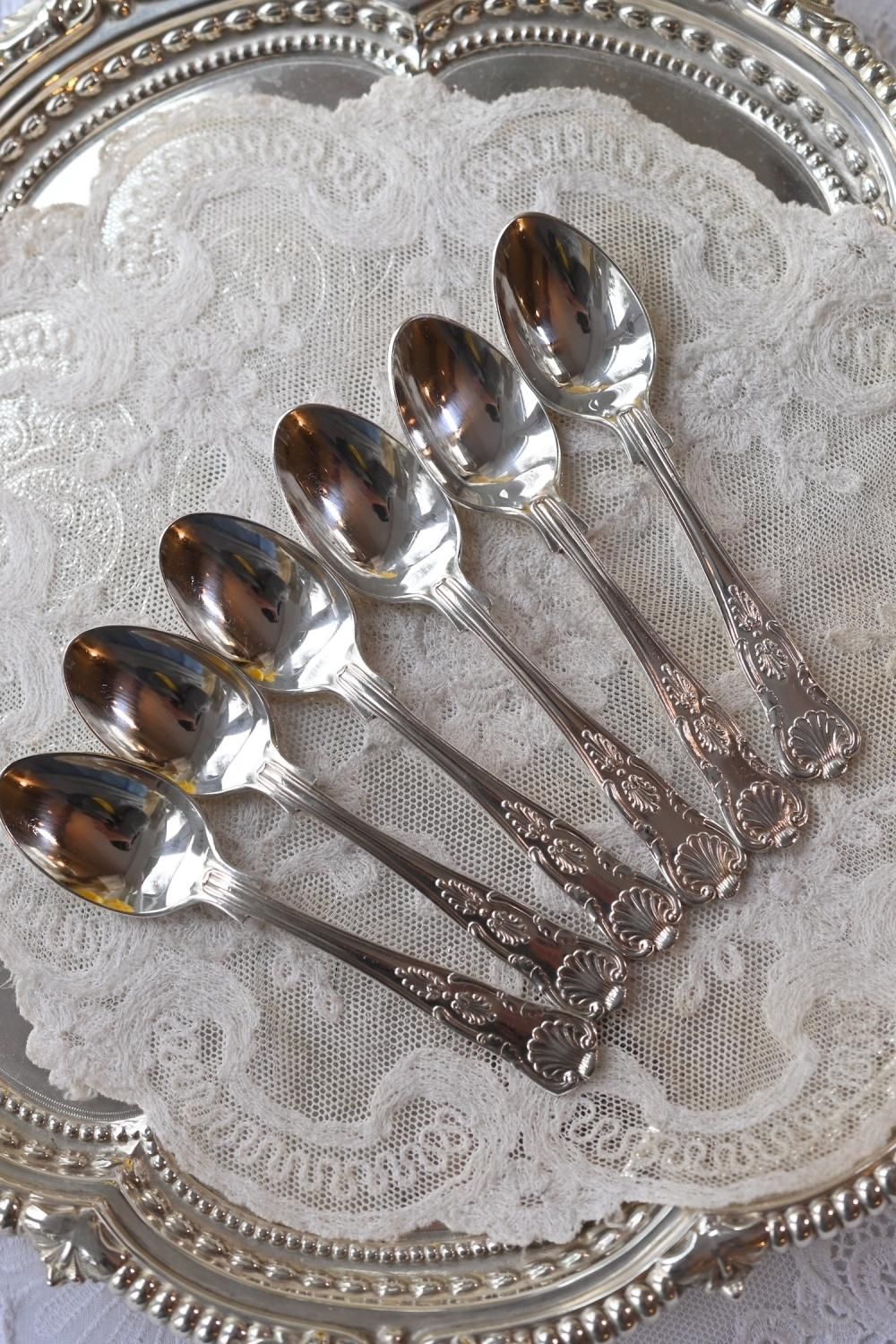 英国】キングスパターンのディナーセット 44本組 【ゴールドプレート