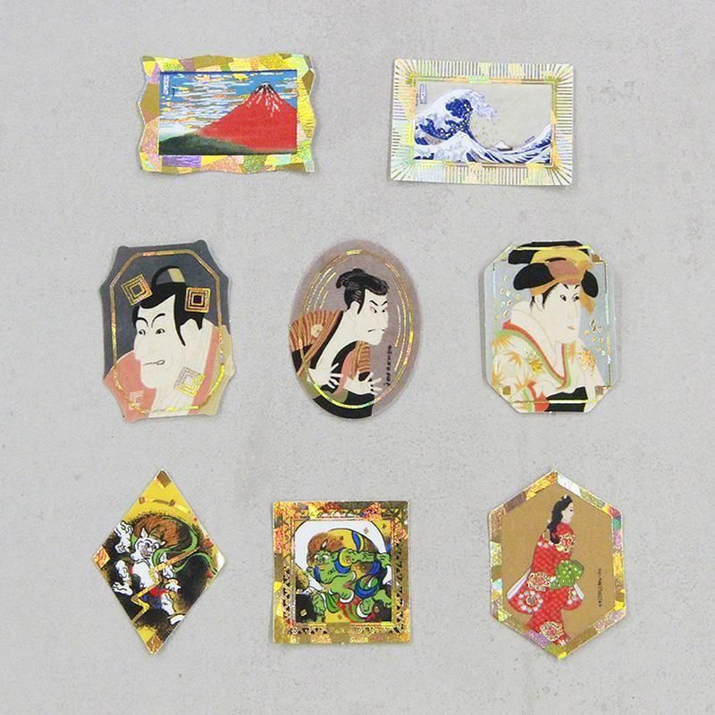 3cmゆうパケット対応】きらぴかフレークシール クラシックアート