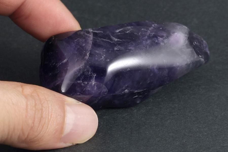 アメジスト (紫水晶)原石 磨き 58g｜天然石 通販 キラリ石