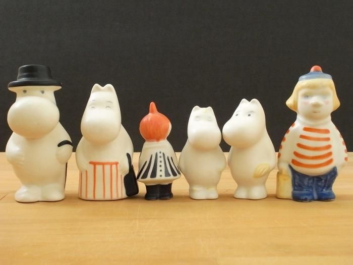ARABIA/アラビア｜ムーミン｜1990年代のミニフィギュアx6体】-福岡