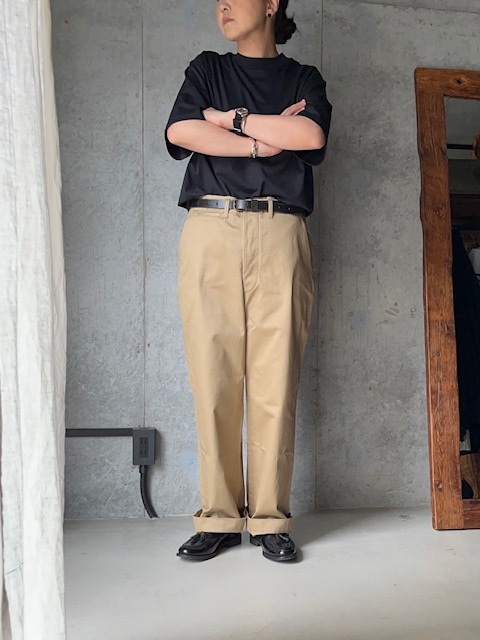 WAIPER.inc U.S.ARMY M-45 CHINO TROUSERS (KHAKI) - calme online shop