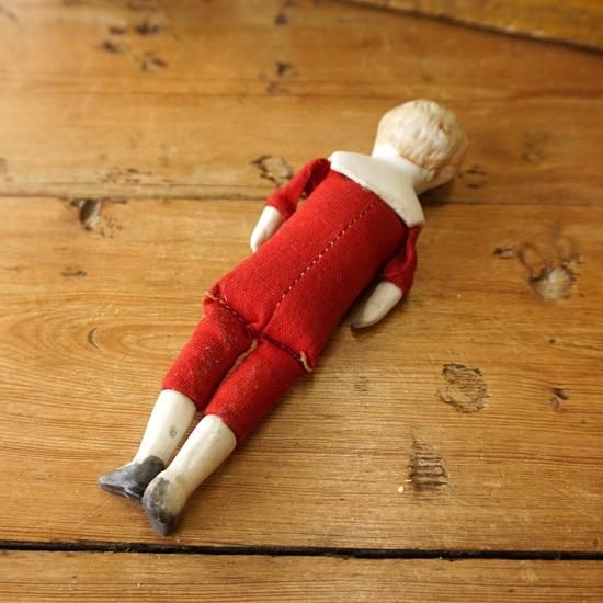 ドイツ アンティーク チャイナヘッドドール 男の子 15cm ビスク