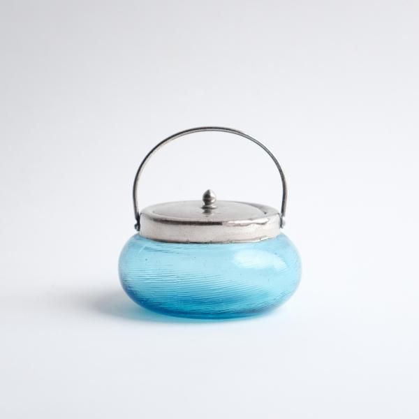 ブルーガラスポット - わより