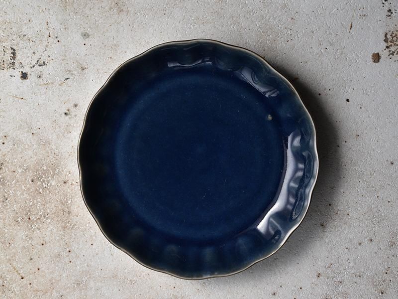 伊万里焼 瑠璃釉 藍釉 三足香炉 透かし純銀火屋 約35g D R5940 【公式