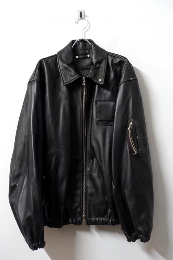 ssstein(シュタイン)/SHEEP LEATHER FLIGHT JACKET/DARK BROWN