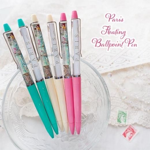 フランス製アンティーク 天使と花々の筆記用具セット フランス製