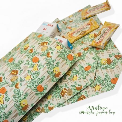 マルシェ袋 60年代 クリスマス ヴィンテージ【単品販売】ドイツ 海外