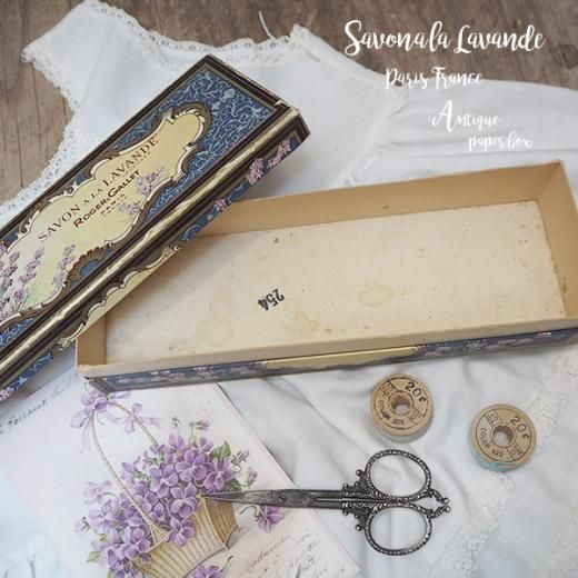 フランス 1930-40年代 アンティーク ロジェガレ ラベンダー 石鹸 紙箱
