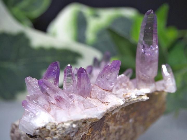 透明度バツグン！極上AAAAA☆世界で最も美しいアメジスト☆母岩付き