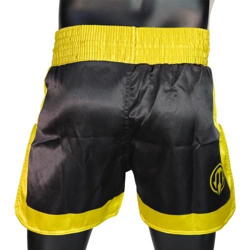 MAZA［マザ］ キックボクシングショーツ（黒/ゴールド）／ kickboxing