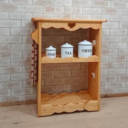 三越カントリーハウス 八角テーブルワゴン キャスターつきカントリー