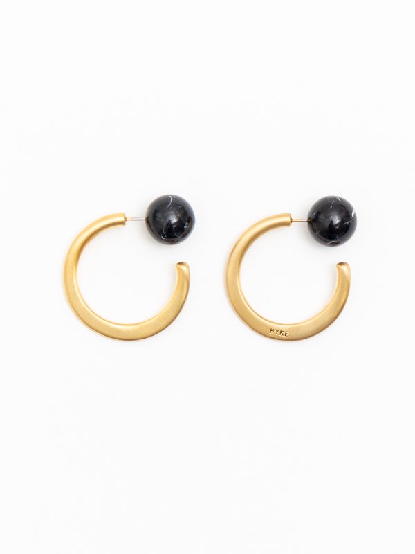HOOP EARRINGS (LARGE)-フープイヤリング-HYKE（ハイク）通販| st company