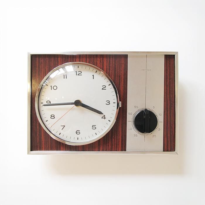 HETTICH 金属の ウォールクロック / 壁掛け 時計 - 北欧ヴィンテージ