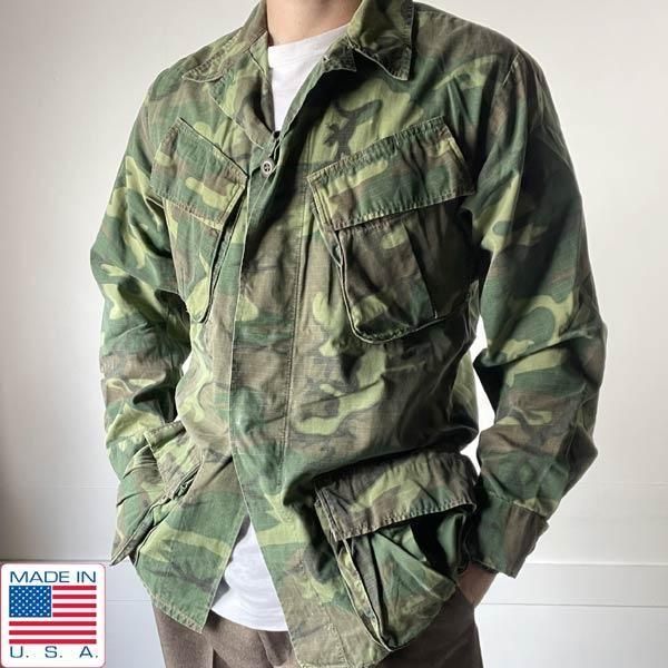 米軍実物 60's NAM戦 ERDL ジャングルファティーグジャケット M-L 米軍