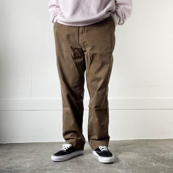90s Polo ラルフローレン チノパン 茶系 34×32 ノータック コットン