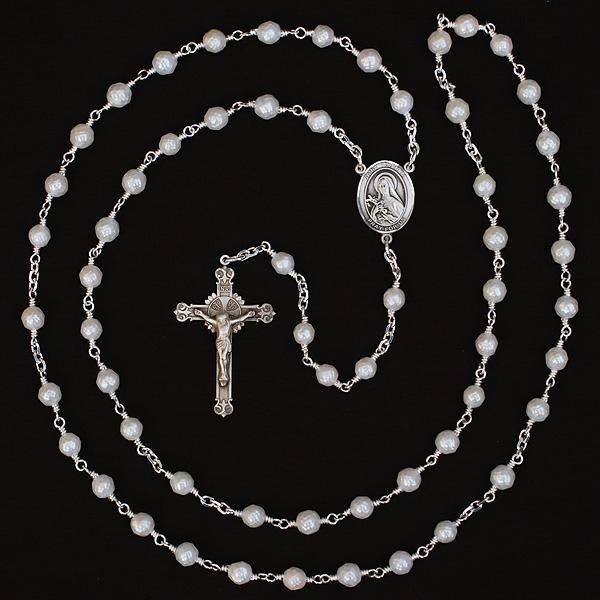 黒淡水パールとブロンズのロザリオ 【公式通販】