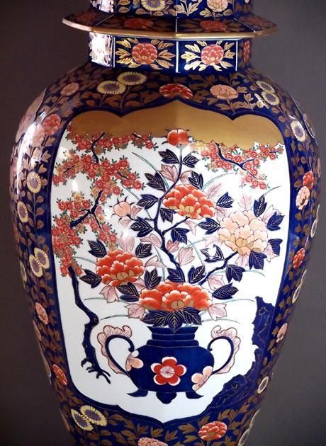 豪華絢爛 大花瓶 飾り壷 飾り壺 有田 伊万里 薩摩焼 骨董 古美術 焼き物
