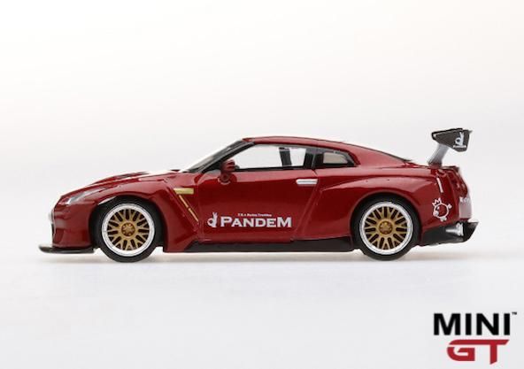MINI GT 1/64スケール「Pandem Nissan GT-R」(ラヴァレッド)｜GT-R