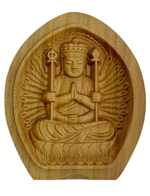 十二支守護本尊八体仏 香合仏 白檀製 千手観音（子） - 仏像の通販