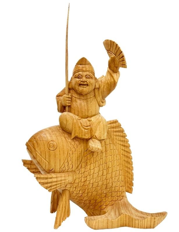 恵比寿天 鯛に乗る - 仏像の通販、特注仏像・オリジナル仏像・大型仏像