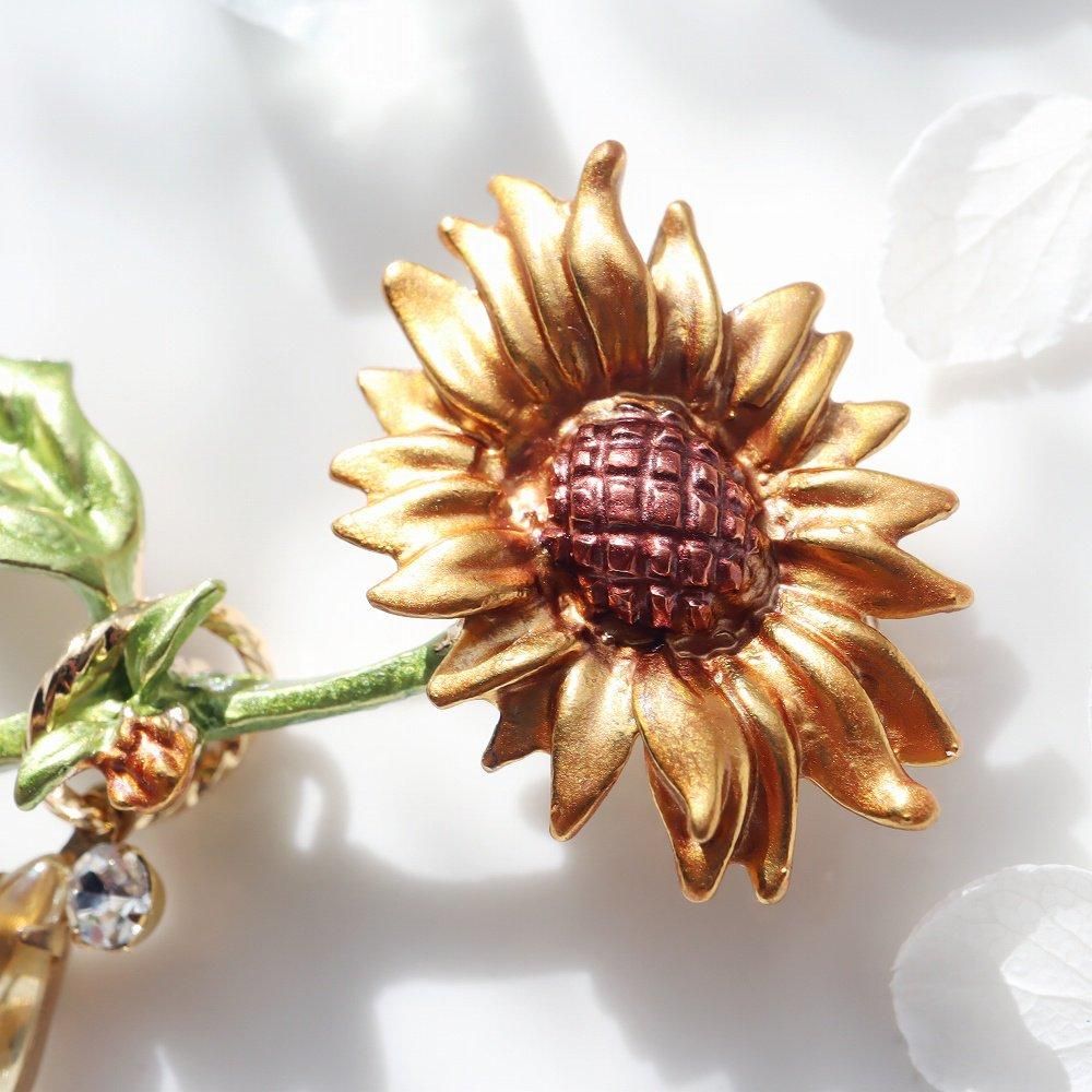 sunflower brooch - 海福雑貨通販部