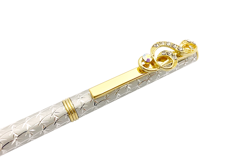 ト音Ⅱスワロフスキーボールペン - 世界の音楽ギフトショップ レオノーレ