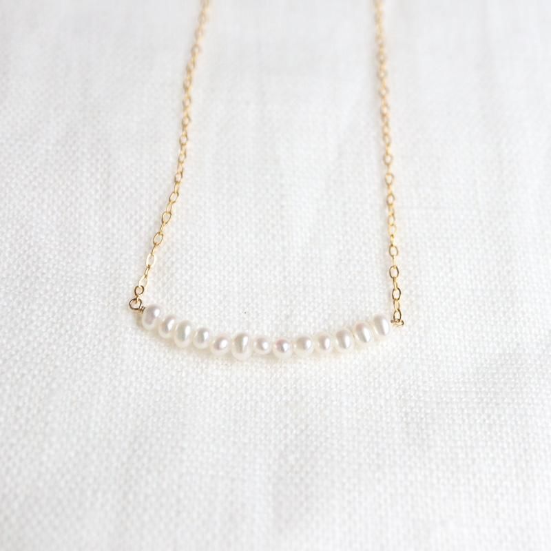 14kgf淡水パールカービングネックレス 14kgf淡水パールカービング