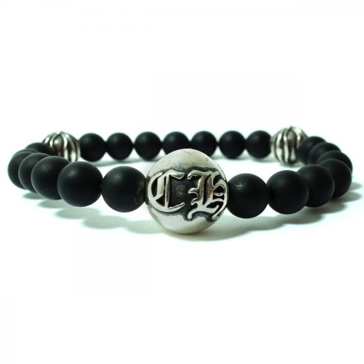 Chrome Hearts 8MM マットオニキス ブレスレット クロムハーツ