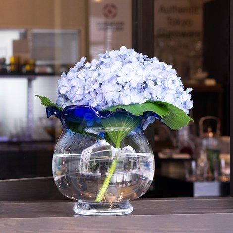 hiro【1点限り】巨大 金魚鉢 楕円 花柄 シノワズリ 金魚柄 hiro【1点