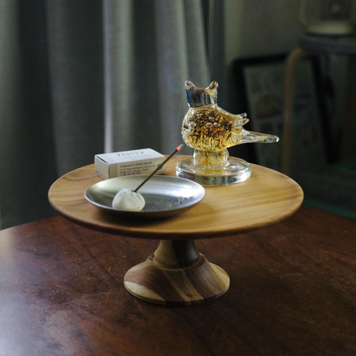 ウッドコンポート皿 | ケーキスタンド | S/M/L 木製コンポート