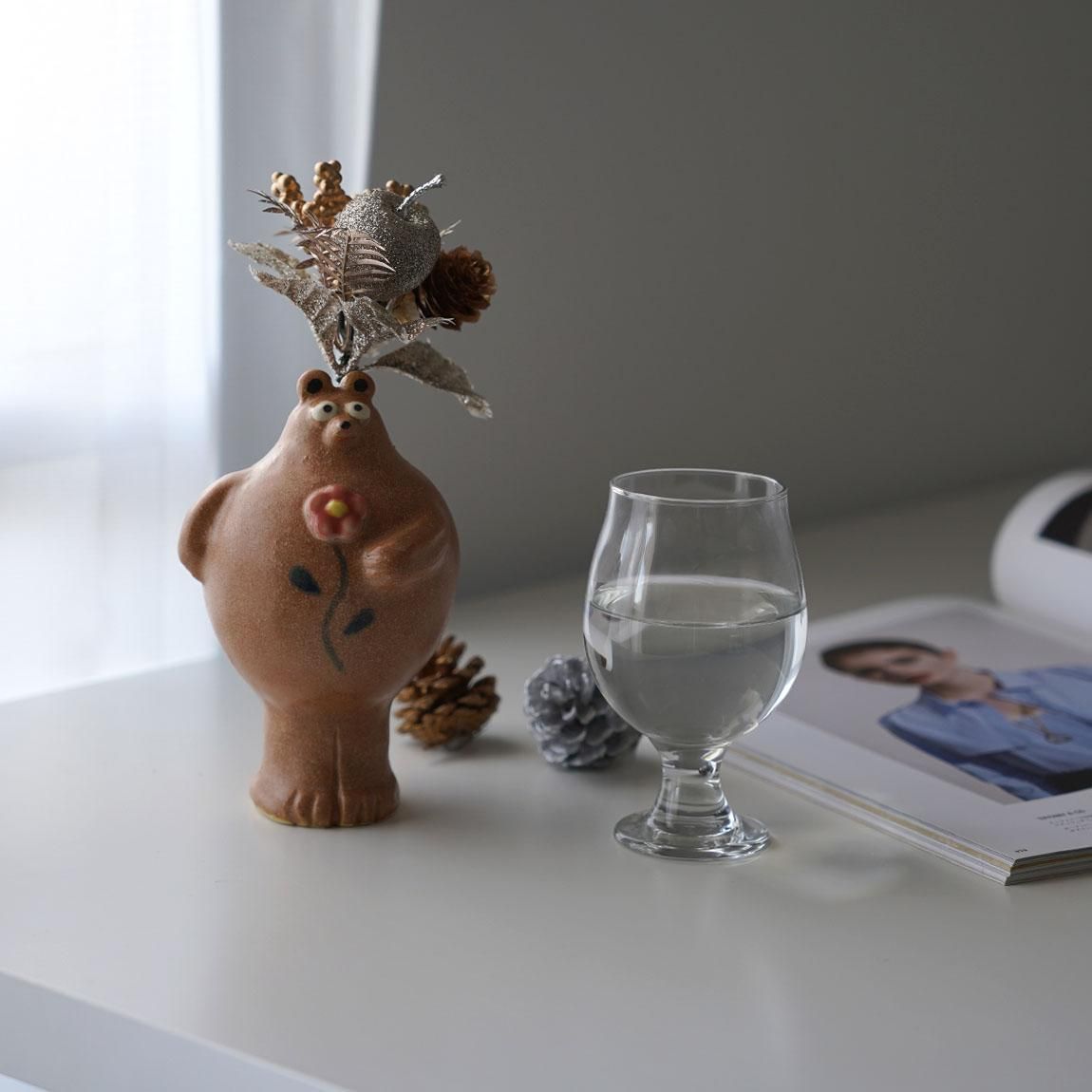 YokoPottery | 動物フラワーベース KUMA - Anchor Bridge アンカー