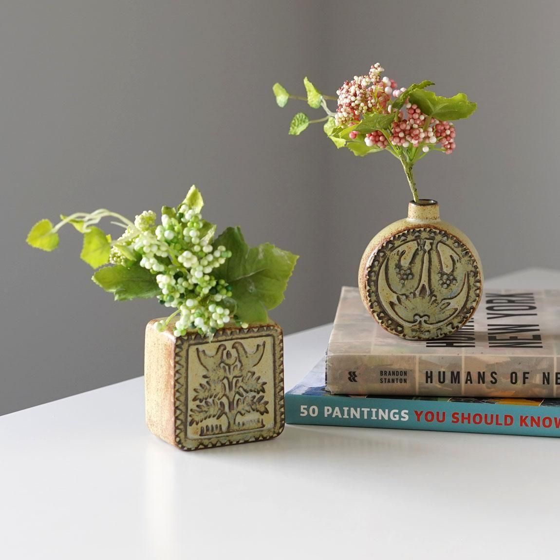 陶器 花瓶 一点物 ※木箱有り 陶器 花瓶 一点物 ※木箱有り